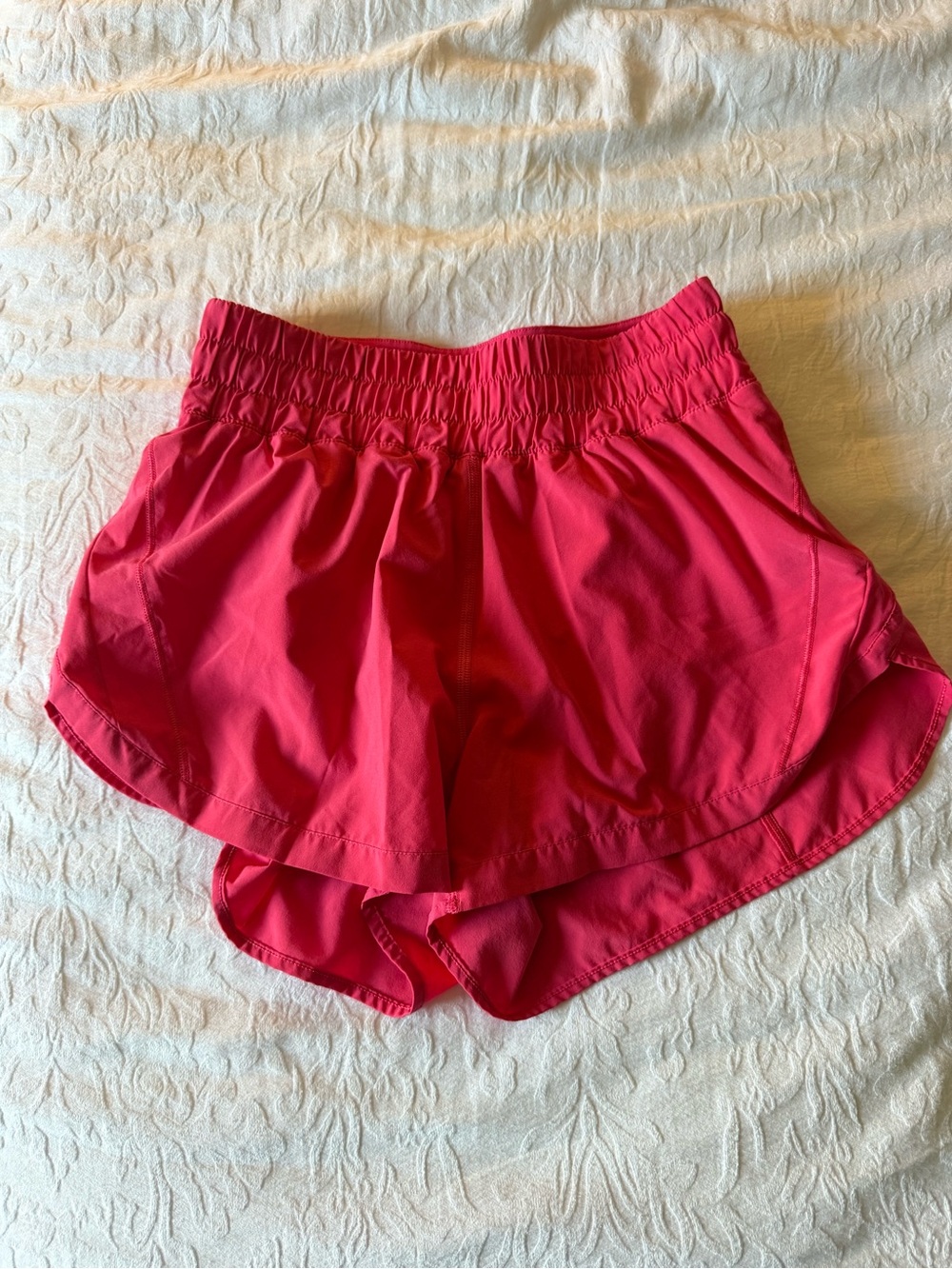 lululemon athletica Hot Pink Athletic Shorts with Elastic Waist